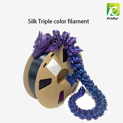 Ba màu trong sợi Filament Lụa màu kép cho máy in 3d
