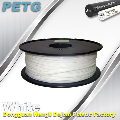 Nhiệt độ kháng PETG Filament 1.75 / 3.0mm trắng Filament