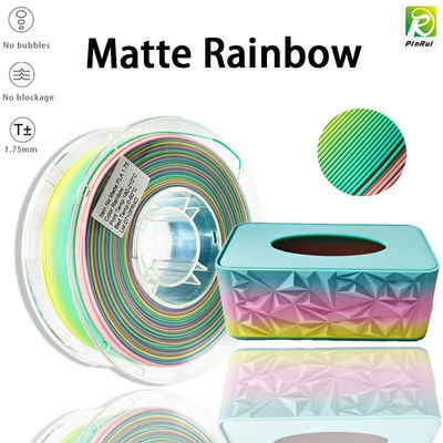 PINRUI 3D Printer Filament PLA Matte Rainbow 1.75mm 1kg Nhiều màu phù hợp với hầu hết các máy in FDM