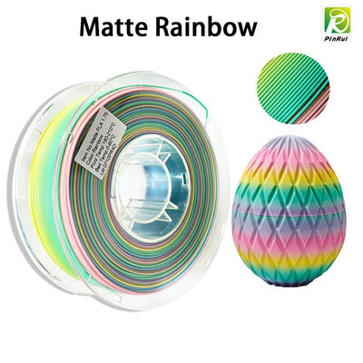 PINRUI 3D Printer Filament PLA Matte Rainbow 1.75mm 1kg Nhiều màu phù hợp với hầu hết các máy in FDM