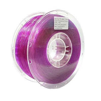 Độ đàn hồi cao TPU 1.75mm / 3.0mm, Sợi linh hoạt cho vật liệu sợi in 3D