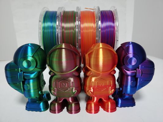dây tóc lụa, dây tóc pla, ba màu, hai màu, ba màu, Dây tóc máy in 3d 3mm / 1.75mm
