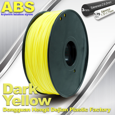 Dark Yellow Filament ABS, Phim Filament 3D Nhựa Chất liệu 1.75 / 3mm