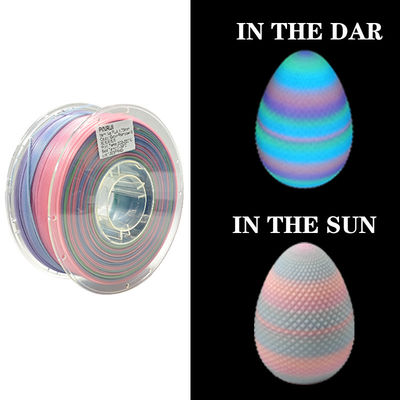 PINRUI Glow Rainbow PLA 1kg 1.75mm Thay đổi màu sắc trong bóng tối cho máy in 3D