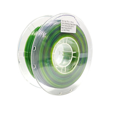 PINRUI Flexible 3D Printer Green Filament 8 Màu sắc 1.75mm 3mm 1.0kgs HP Type Rất linh hoạt ShoreA95