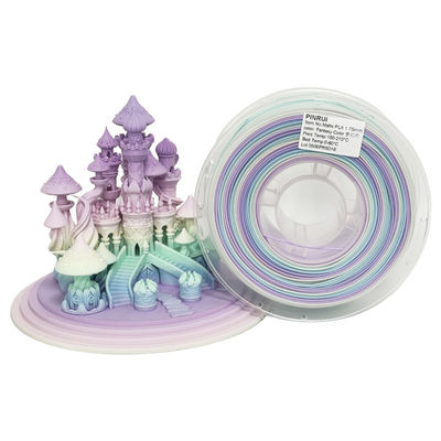 PINRUI 3D Printer Filament Matte Rainbow Dreamy Color 1.75mm 1kg Nhiều màu phù hợp với hầu hết các máy in FDM