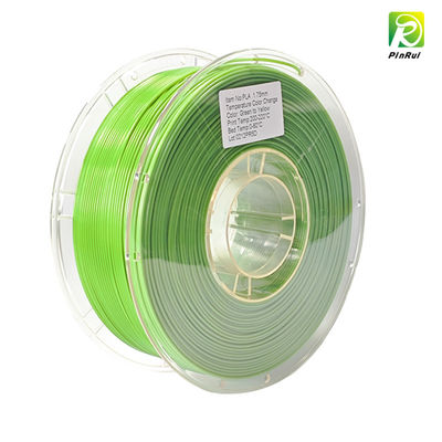 PINRUI 1kg Dây in 3D PLA hai màu nhạy nhiệt, đổi màu theo nhiệt độ, lụa cho thanh nhựa