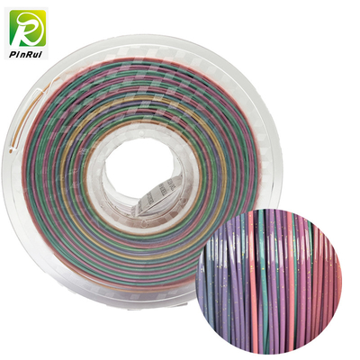 PLA 1.75mm Máy in 3D Filament Lấp lánh Màu cầu vồng lấp lánh